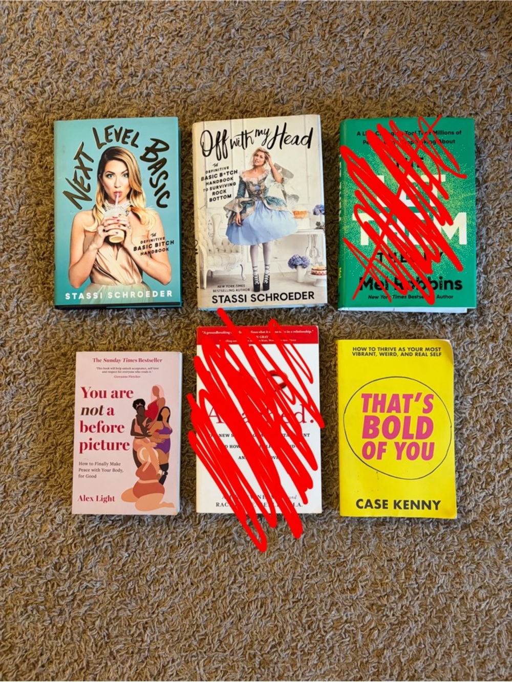 Lot of 5 Self-Help & Pop Culture Books